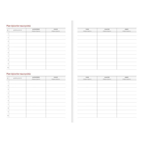 Wydawnictwo Wokół Nas Kalendarz nauczyciela książkowy (terminarz) GRANATOWY NEBRASKA Z GUMKĄ A5 Wydawnictwo Wokół Nas (A5DN074B)