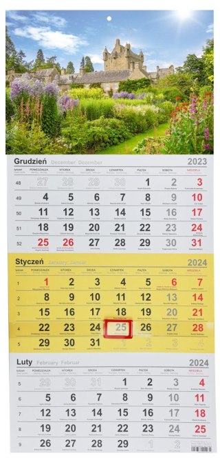 Michalczyk i Prokop Kalendarz ścienny trójdzielny 288mm x 622mm Michalczyk i Prokop (T-106T-04)