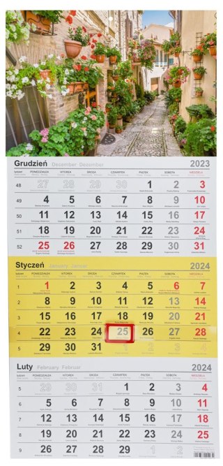 Michalczyk i Prokop Kalendarz ścienny trójdzielny 288mm x 622mm Michalczyk i Prokop (T-106T-05)