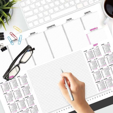 Press Kalendarz biurkowy MAŁY 488mm x 338mm Press