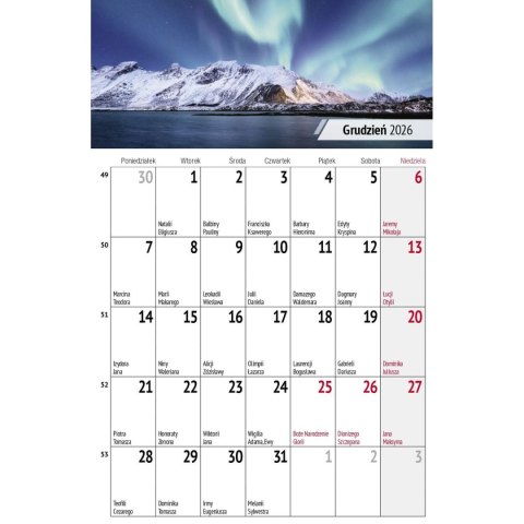 Press Kalendarz biurkowy miesięczny Pejzaże 240mm x 150mm Press (5904830713602)