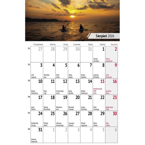 Press Kalendarz biurkowy miesięczny Pejzaże 240mm x 150mm Press (5904830713602)