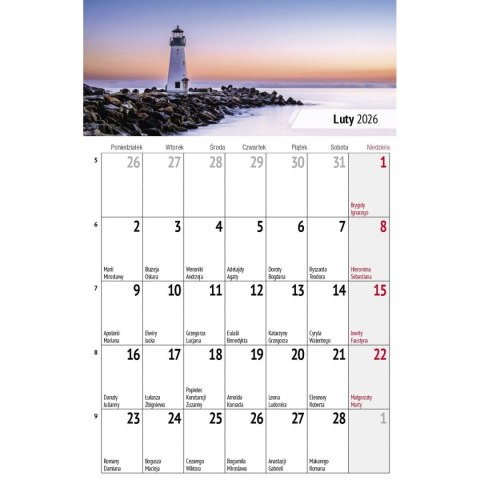 Press Kalendarz biurkowy miesięczny Pejzaże 240mm x 150mm Press (5904830713602)