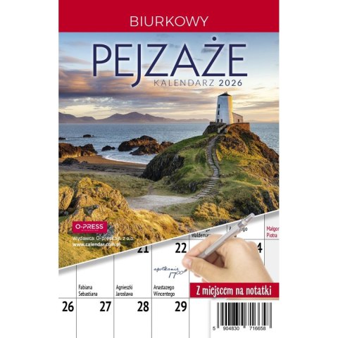 Press Kalendarz biurkowy miesięczny Pejzaże 240mm x 150mm Press (5904830713602)