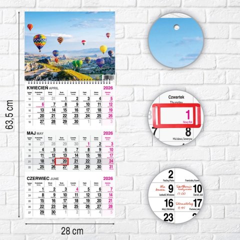 Press Kalendarz ścienny BUKIET 310mm x 790mm Press
