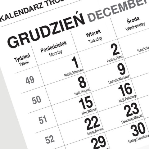 Press Kalendarz ścienny BUKIET 310mm x 790mm Press