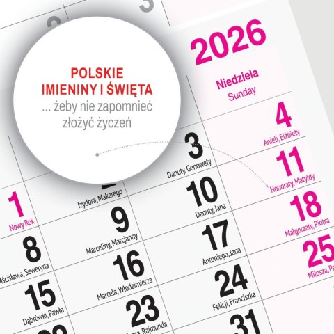 Press Kalendarz ścienny BUKIET 310mm x 790mm Press