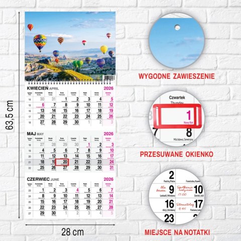 Press Kalendarz ścienny BUKIET 310mm x 790mm Press