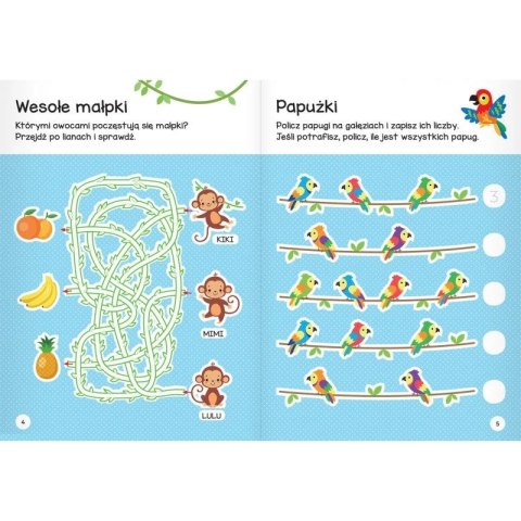 Aksjomat Książka dla dzieci Łamigłówki przedszkolaka z tygryskiem od 5 lat Aksjomat