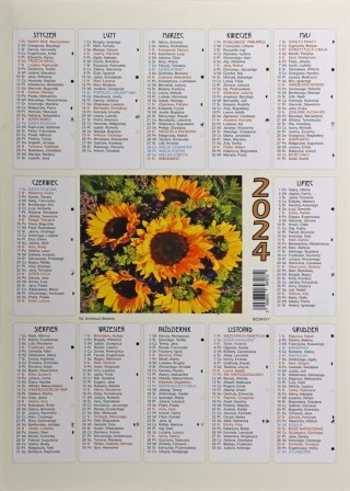 Beskidy Kalendarz ścienny plakietka A4 250mm x 350mm Beskidy