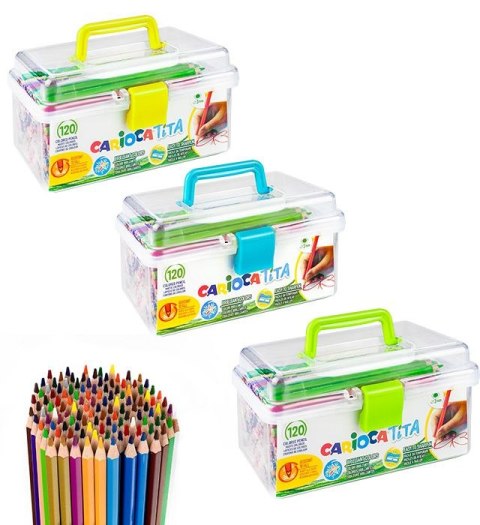Carioca Kredki ołówkowe Tita 120 szt 42800 36 kol. Carioca (170-2793)