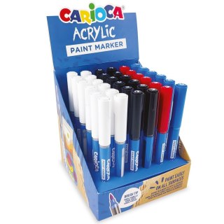 Carioca Marker specjalistyczny akrylowy z pędzelkiem 36 szt Carioca (160-2551)
