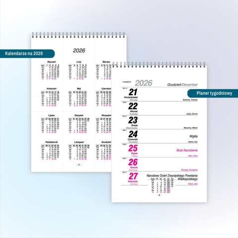 Press Kalendarz biurkowy A5 A5 Press (TYGODNIOWY)
