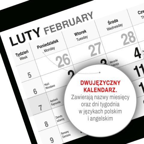 Press Kalendarz ścienny PIES 310mm x 790mm Press