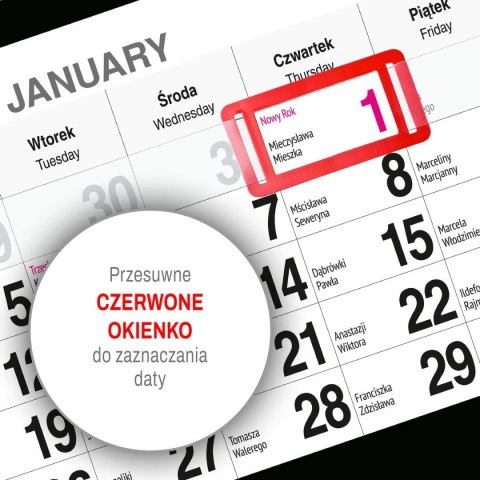 Press Kalendarz ścienny PIES 310mm x 790mm Press