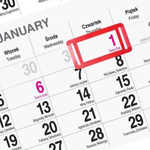 Press Kalendarz ścienny WIDOK 310mm x 790mm Press