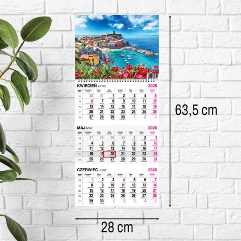 Press Kalendarz ścienny WIDOK 310mm x 790mm Press