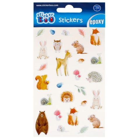 Stickerboo Naklejka (nalepka) S-Boo Epoxy Lesne zwierzęta Stickerboo (493731)