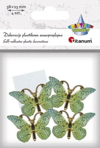Titanum Dekoracja Craft-Fun Series Motyle plastikowe samoprzylepne Titanum (2324012-3)