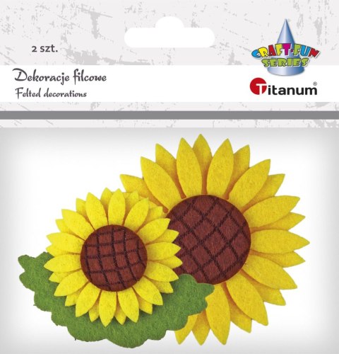 Titanum Ozdoba filcowa Craft-Fun Series słoneczniki Titanum (WFB-007)