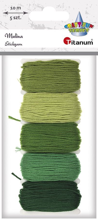 Titanum Włóczka Craft-Fun Series Mulina 5 kol. Titanum (2324051-2)