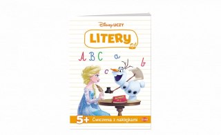 Ameet Książka dla dzieci Disney Uczy. Kraina lodu. Litery. Ćwiczenia z naklejkami Ameet (UDN 9303)