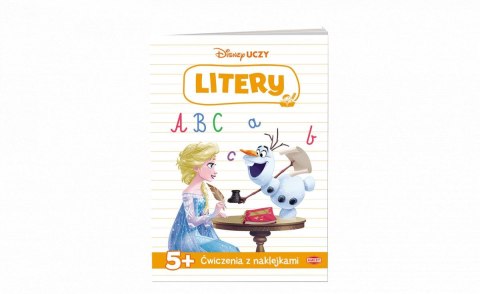 Ameet Książka dla dzieci Disney Uczy. Kraina lodu. Litery. Ćwiczenia z naklejkami Ameet (UDN 9303)