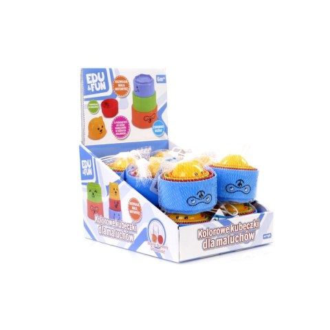 Artyk Zabawka do kąpieli Edu&Fun Kolorowe kubeczki Artyk (158414)