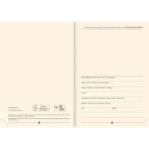 Lucrum Kalendarz książkowy (terminarz) Vivella terminarz B5 172mm x 240mm Lucrum (51T-D)