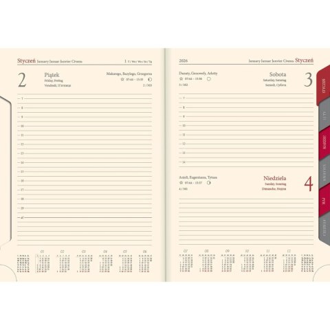 Lucrum Kalendarz książkowy (terminarz) terminarz A5 145mm x 205mm Lucrum (21DR-79 mix)