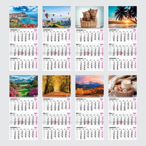 Press Kalendarz ścienny BUKIET 310mm x 790mm Press