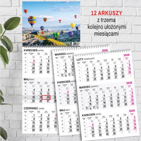 Press Kalendarz ścienny BUKIET 310mm x 790mm Press