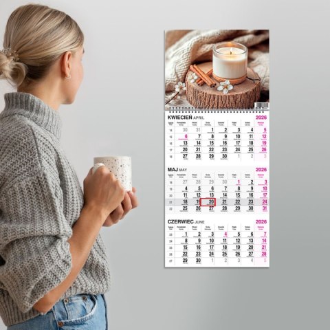 Press Kalendarz ścienny KAWA 310mm x 790mm Press