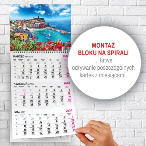 Press Kalendarz ścienny WIDOK 310mm x 790mm Press