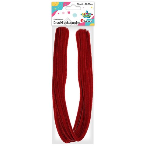 Titanum Drucik Craft-Fun Sereis kreatywny kolor: czerwony 500mm 15 szt Titanum (283055)