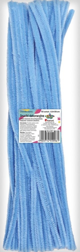 Titanum Drucik Craft-Fun Series kreatywny kolor: błękitny 300mm 50 szt Titanum (T07)