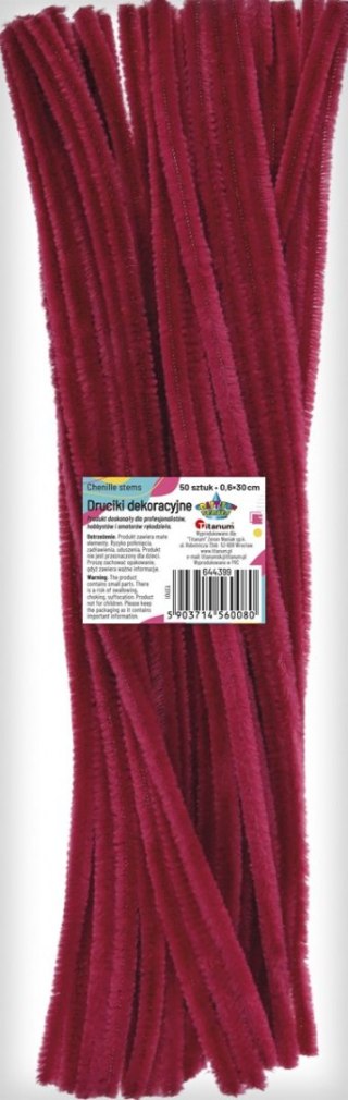 Titanum Drucik Craft-Fun Series kreatywny kolor: fuksja jasna 300mm 50 szt Titanum (T3701)