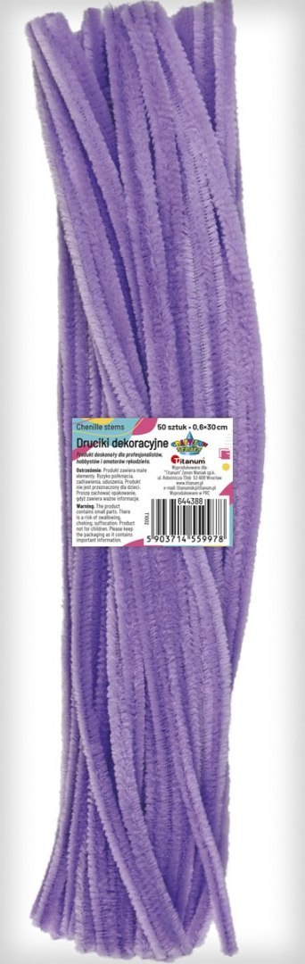 Titanum Drucik Craft-Fun Series kreatywny kolor: liliowy 300mm 50 szt Titanum (T1002)