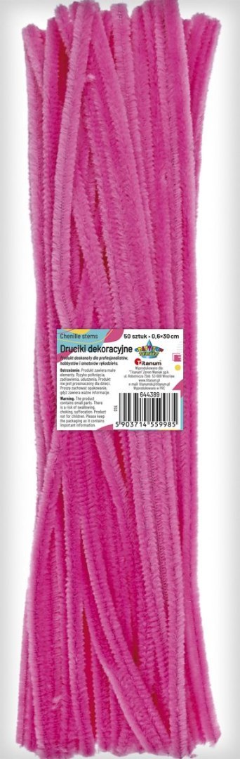 Titanum Drucik Craft-Fun Series kreatywny kolor: różowy 300mm 50 szt Titanum (T03)