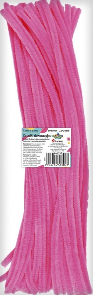 Titanum Drucik Craft-Fun Series kreatywny kolor: różowy mocny 300mm 50 szt Titanum (T3802)