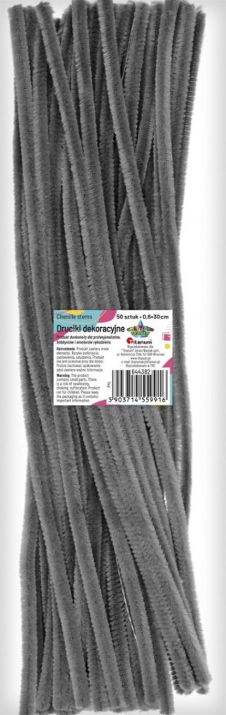 Titanum Drucik Craft-Fun Series kreatywny kolor: szary 300mm 50 szt Titanum (T42)