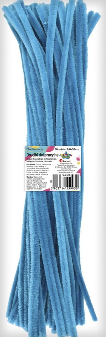 Titanum Drucik Craft-Fun Series kreatywny kolor: turkusowy 300mm 50 szt Titanum (T38)