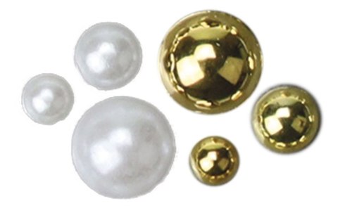 Titanum Kryształki Craft-Fun Series perełki mix Titanum (24CY0324 (white,gold))