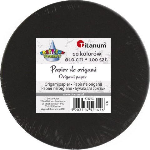 Titanum Origami Craft-Fun Series papier okrągły 10cm Titanum (D-16)