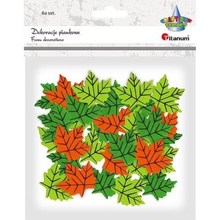 Titanum Ozdoba piankowa Craft-Fun Series liście 60szt. Titanum (EB680)