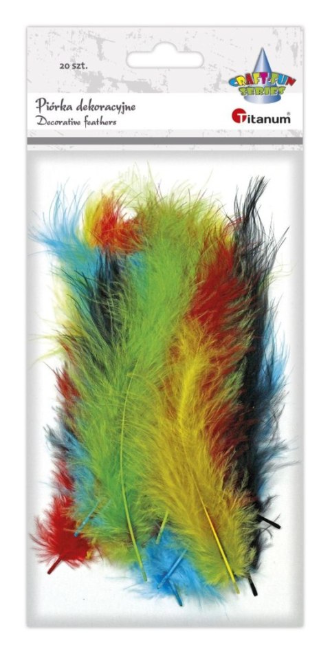 Titanum Piórka Craft-Fun Series mix 20 szt Titanum