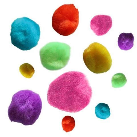 Titanum Pompony Craft-Fun Series neonowy 68 szt Titanum (0125)