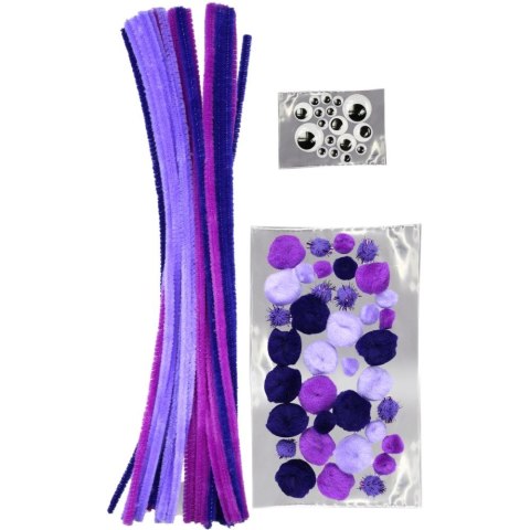 Titanum Zestaw dekoracyjny Titanum Craft-Fun Series tonacja fioletowa (16072A)