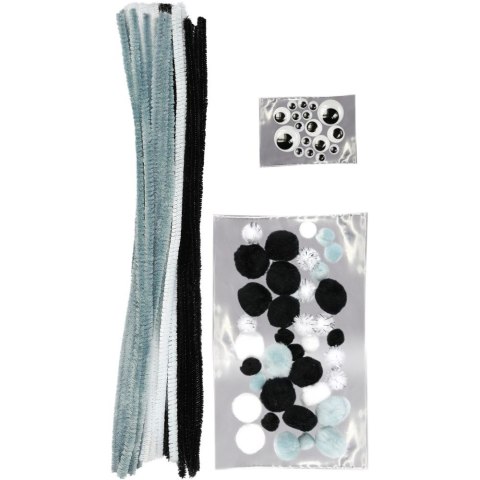 Titanum Zestaw dekoracyjny Titanum Craft-Fun Series tonacja szara (16072A)