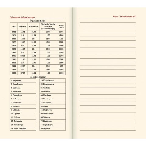 Lucrum Kalendarz książkowy (terminarz) złoty A6 Lucrum (TR złoty)